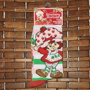 Strawberry Shortcake Crew Socks Womens 8-14